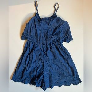 Blue Romper from Target with eyelet details- Originally $30